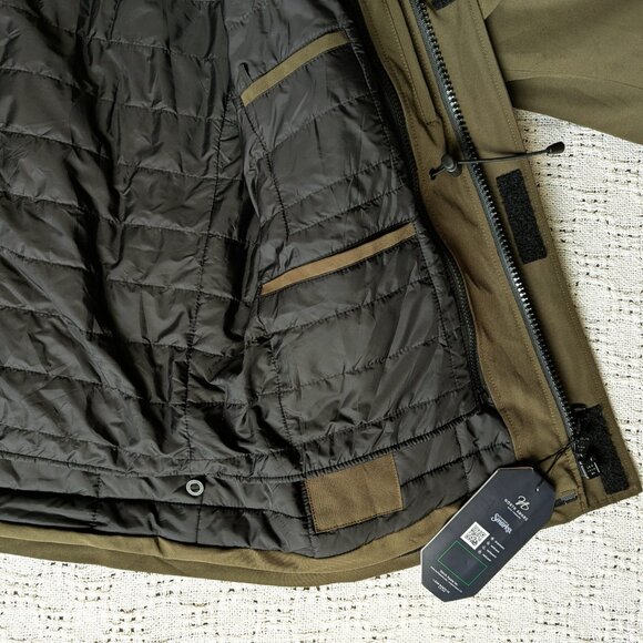 NORTH AWARE Men's Smart Parka Wind/Water/Odor Resistant Jacket Remvble Vest Sz M - Picture 6 of 10